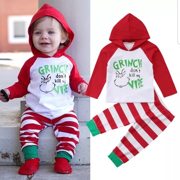 Other - Grinch longsleeve hoodie with matching pants